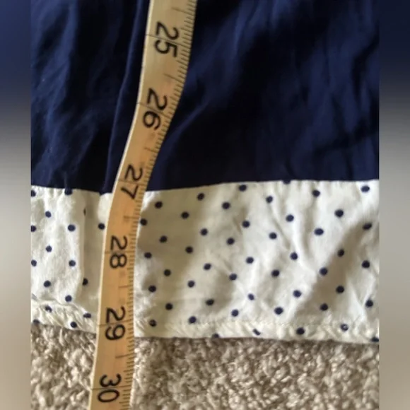 Aesthetic retro ModCloth sleeveless top white polka dot trim. Plus size 3X - Picture 8 of 11